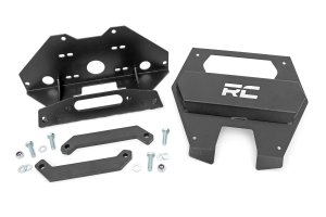 Polaris RZR Pro XP 4 Ultimate Rockford Fosgate LE Winch Mount - Rough Country - Rough Country - Black - 2022